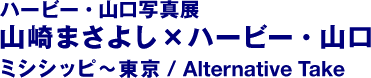 하비·야마구치 사진전 야마자키 마사요시 x 하비·야마구치 미시시피~도쿄/Alternative Take